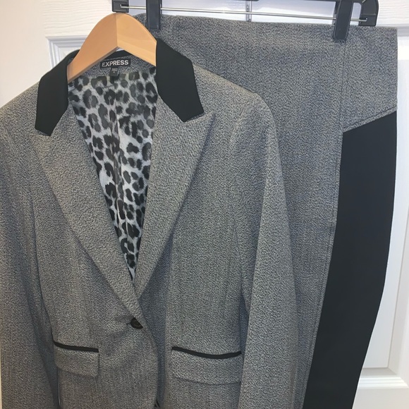 Gray/black blazer - Picture 2 of 2